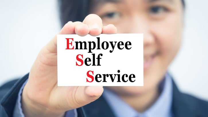 Mitarbeiter, der das Employee Self Service ess Portal nutzt - mitarbeiterportal und selbstverwaltung, mitarbeiter selbstbedienung